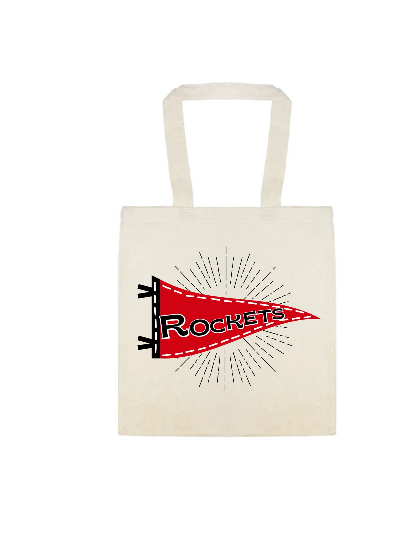 Rocket Pennant Canvas Tote