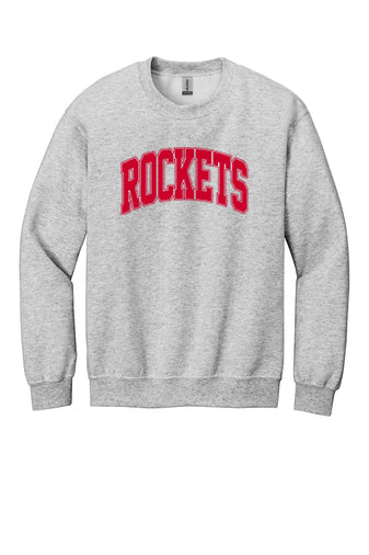 Rockets Arch Gildan Heavyweight Crewneck Sweatshirt